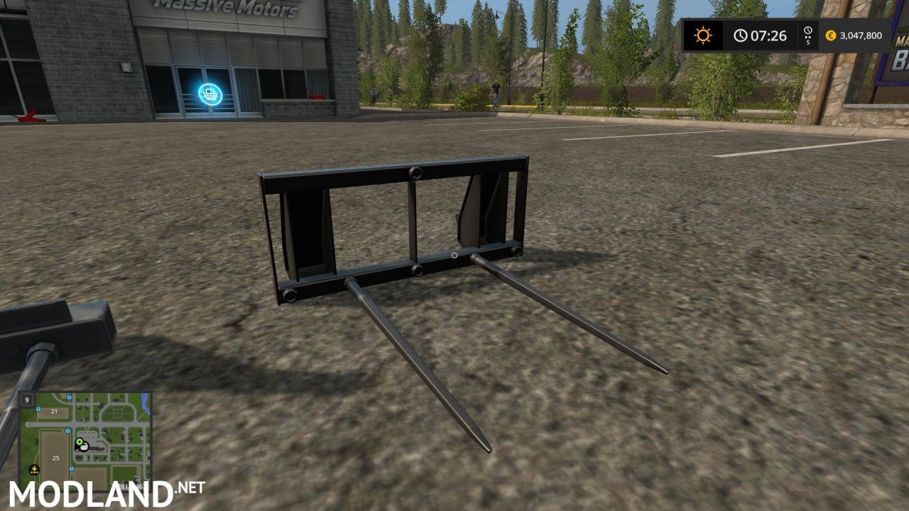 Ual FrontLowder Bale Fork