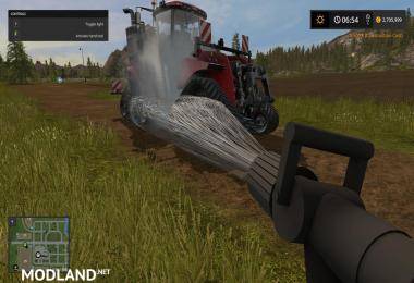 FS17 big water pump, tractor washer