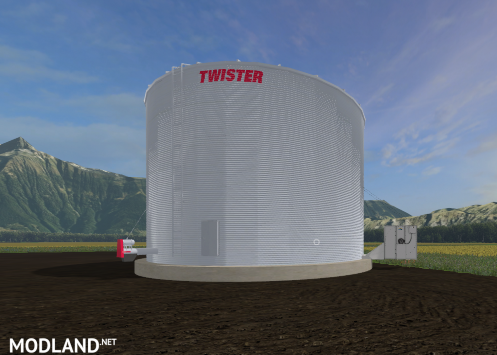 Twister placeable pellet bin