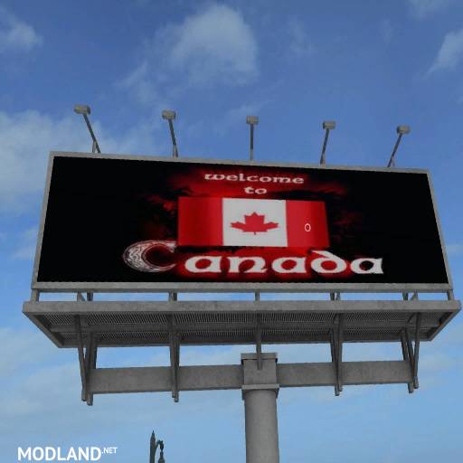 FS17 Canada Welcome Billboard