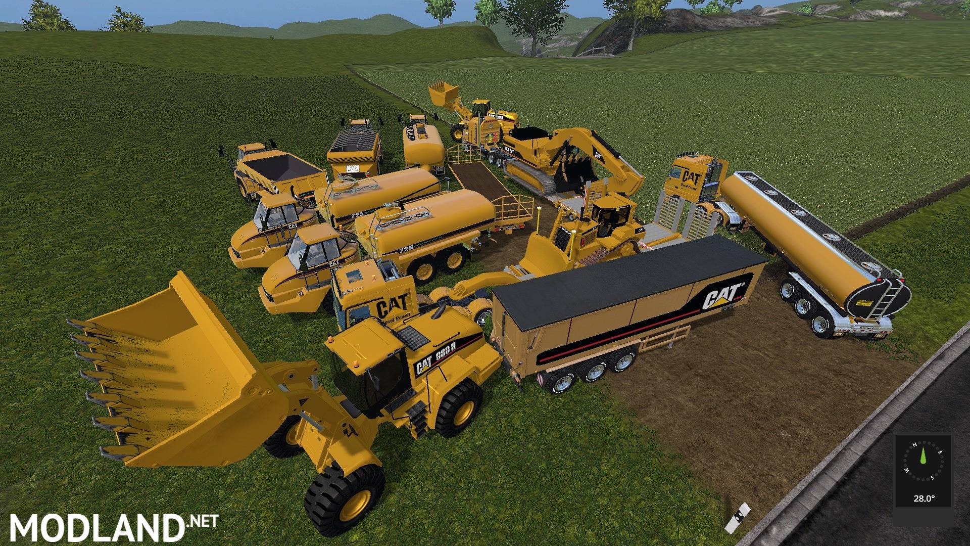 Мод на farm. FS 19 техника Cat. Техника для fs17. FS 17 Cat Pack. FS 17 бульдозер.