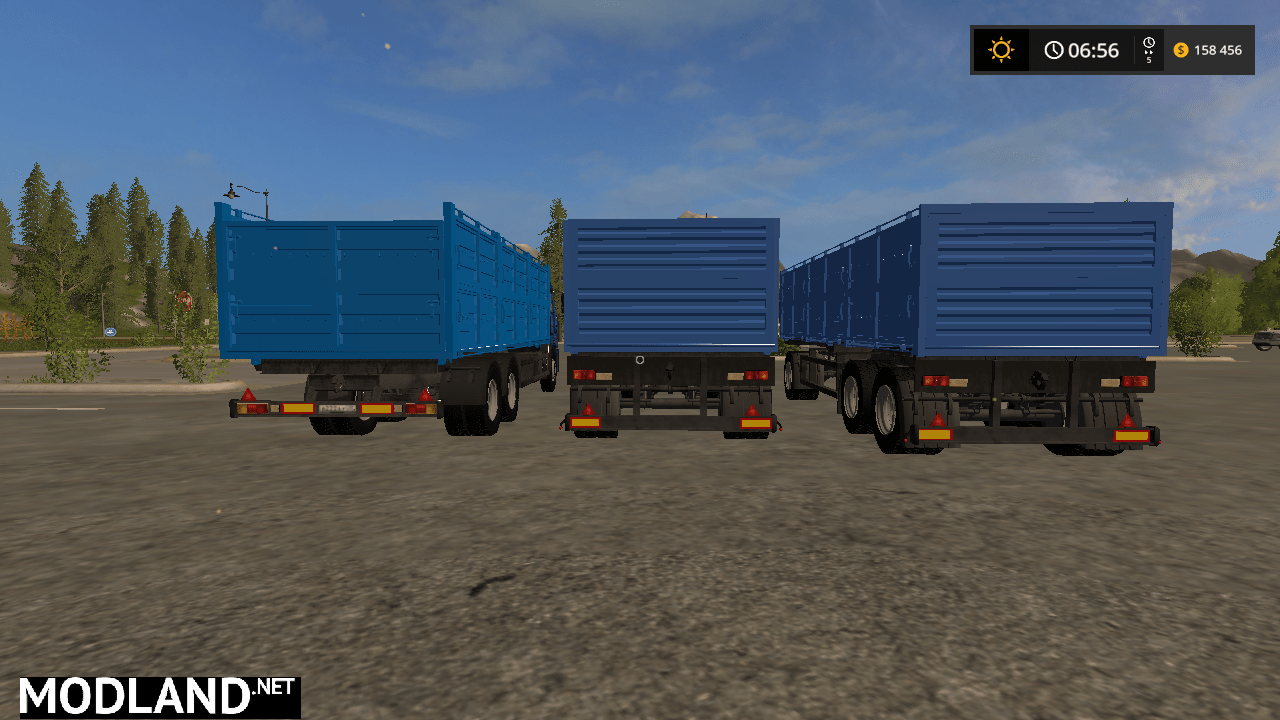 Pak KamAZ 65117 and 2 trailers