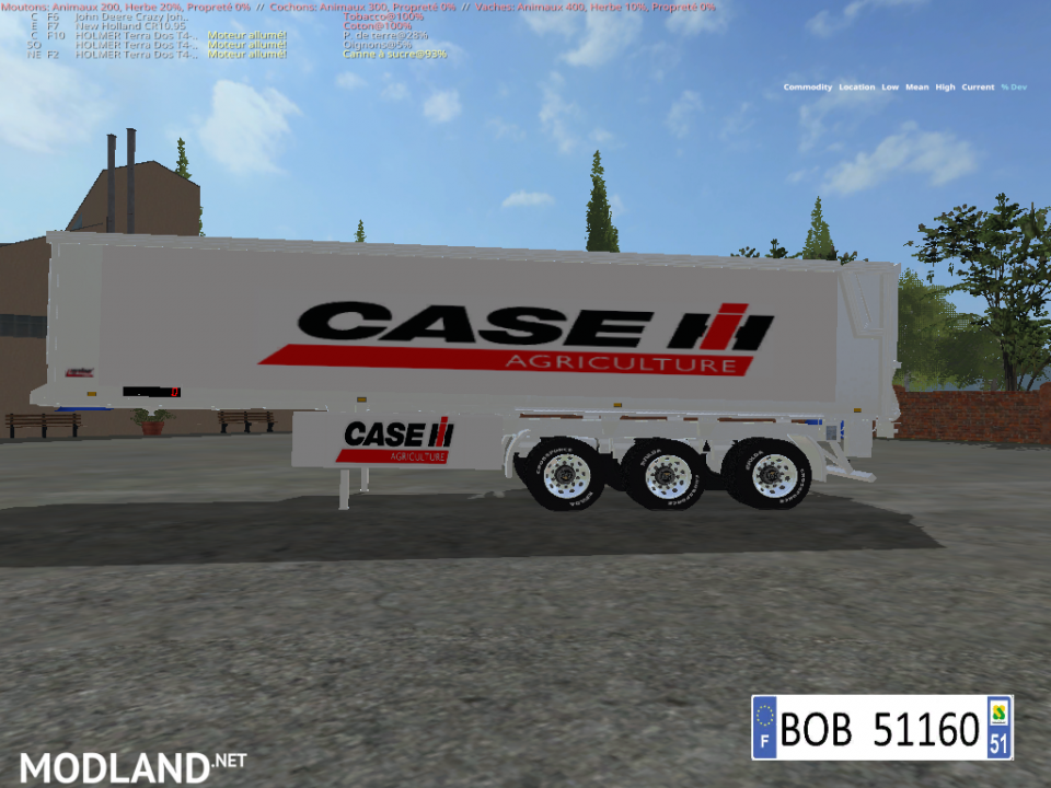 PACK 3 TRAILERS CASE IH BY BOB51160