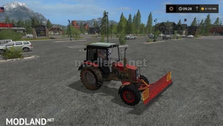 MTZ 952 and blade