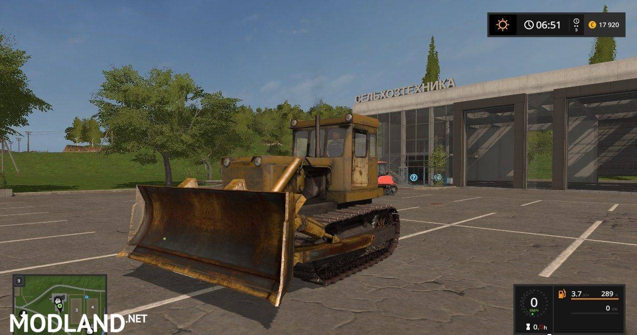 "Т-130 с отвалом" для Farming Simulator 2017