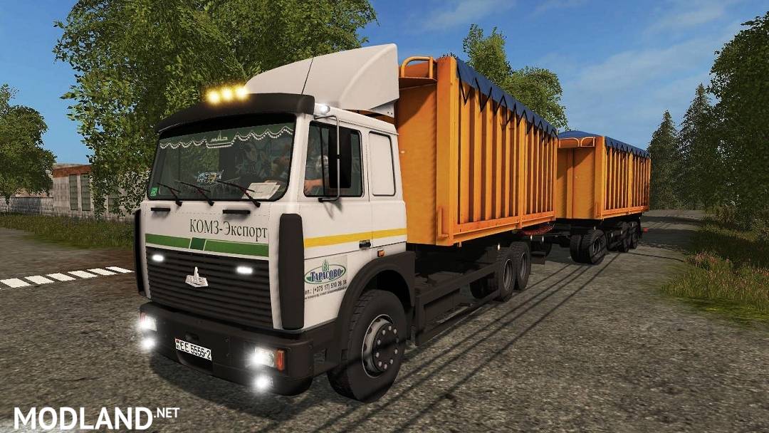MAZ 6303 and trailer
