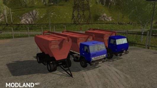 Paсk Kamaz 43253/5320 and the trailer SZAP-8357-02