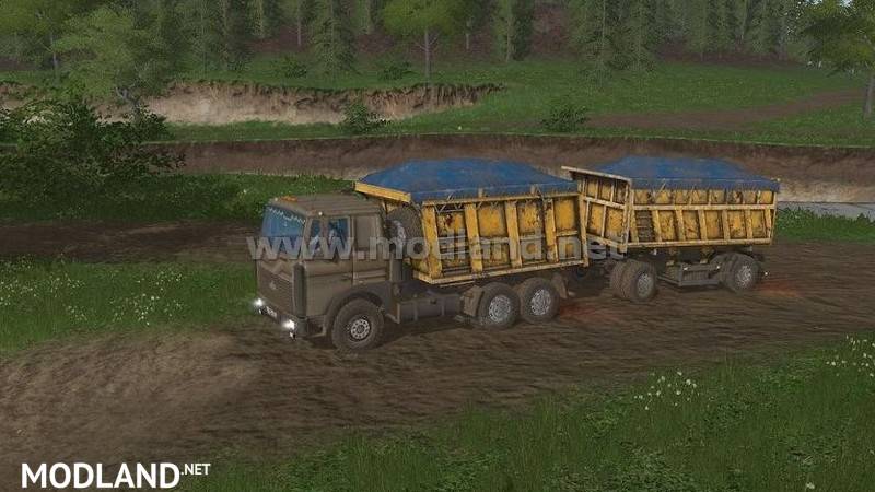 MAZ-5516 and trailer