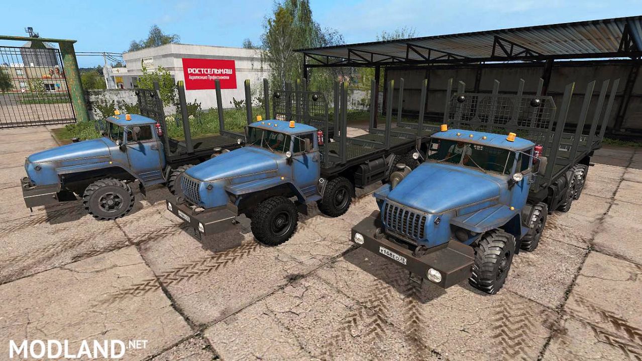 URAL-6614 Timber truck