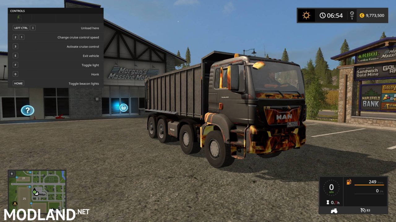 MAN TGS Tipper Fire