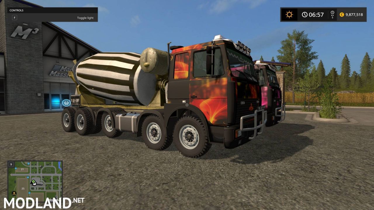 Concrete Mixeur MultiColor Decal
