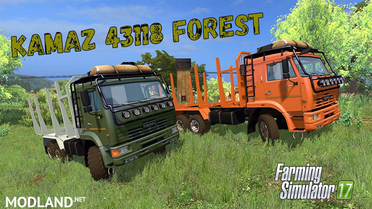 KamAZ 44118 Forest + Trailer