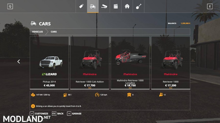 Mahindra Retriever Pack