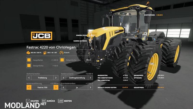 JCB Fastrac 600 including attachments