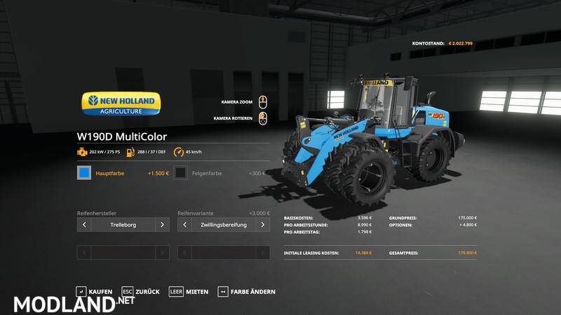 NH W190D Wheel Loader - MultiColor and more
