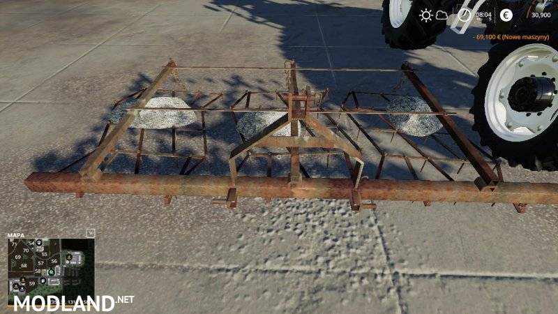 Harrows with stones