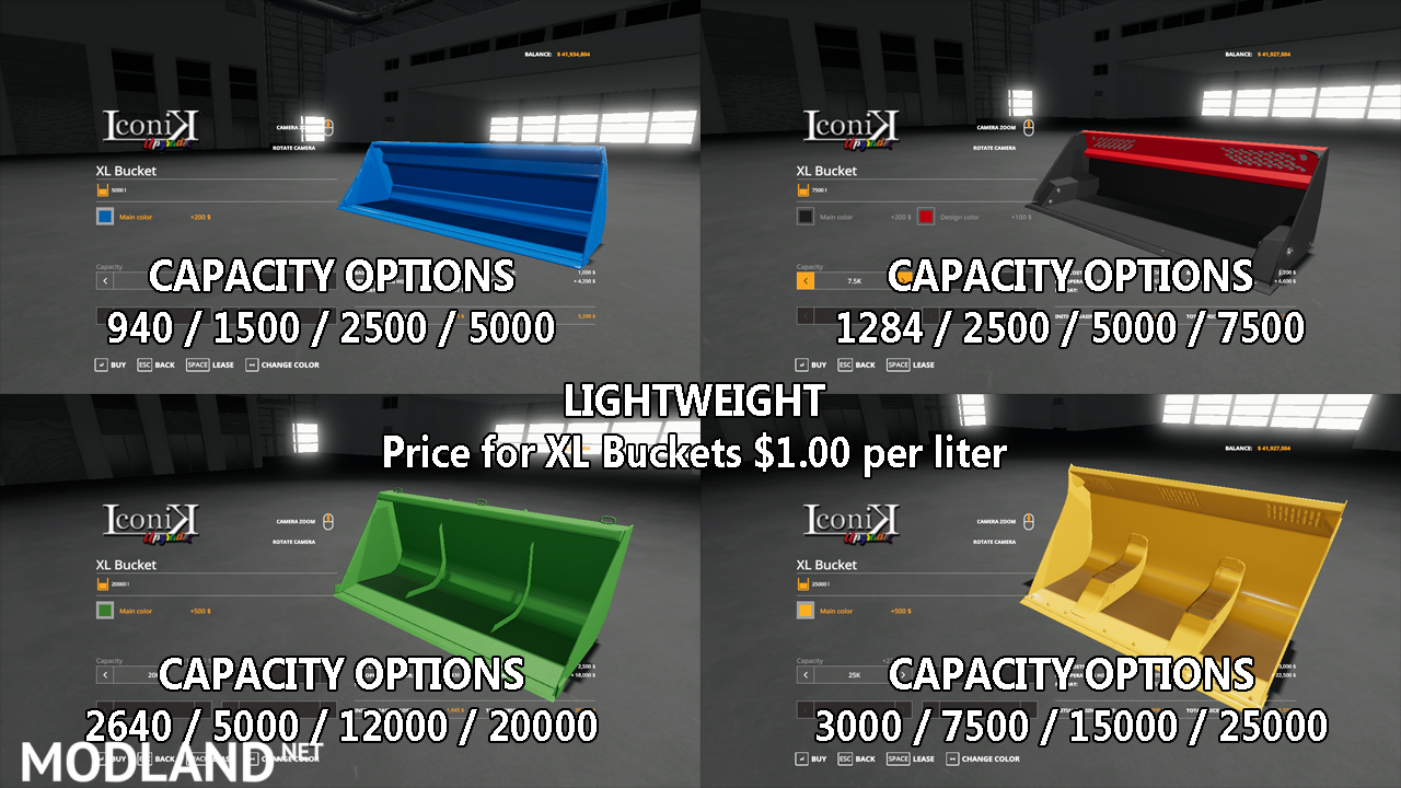 Iconik XL Buckets