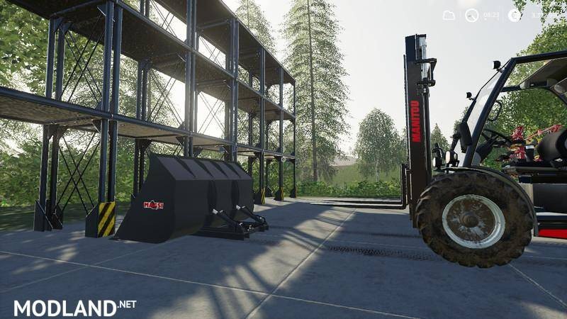 Forklift / stacker bucket set