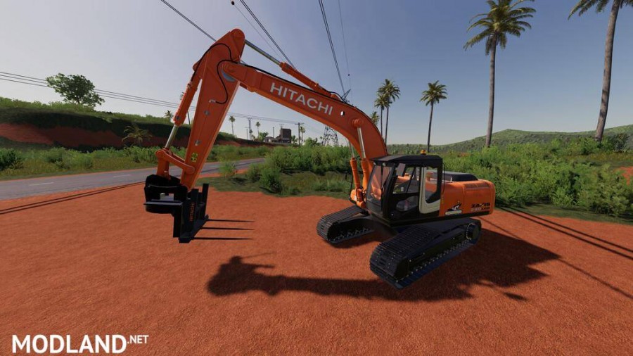 Hitachi ZX290LC Bale Forks