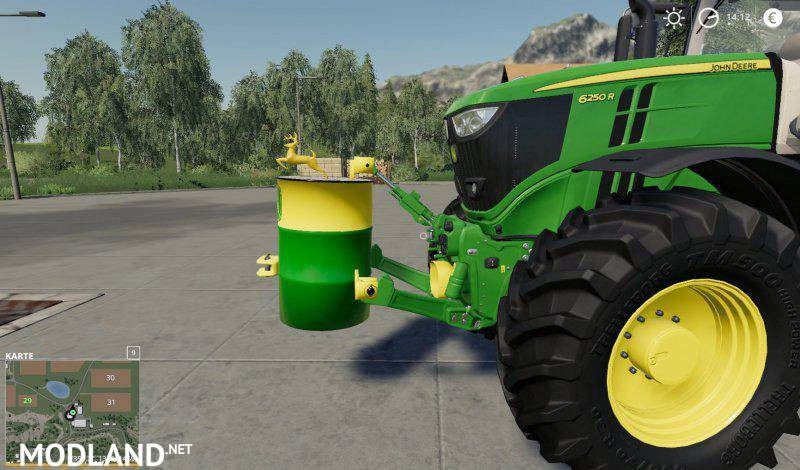 John Deere Barrel Weight 750kg