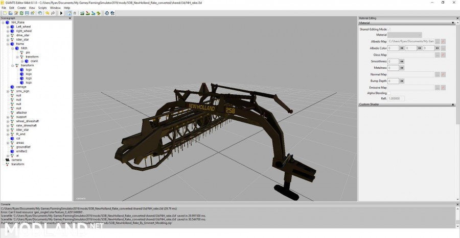 New Holland Rake By Emmert Modding