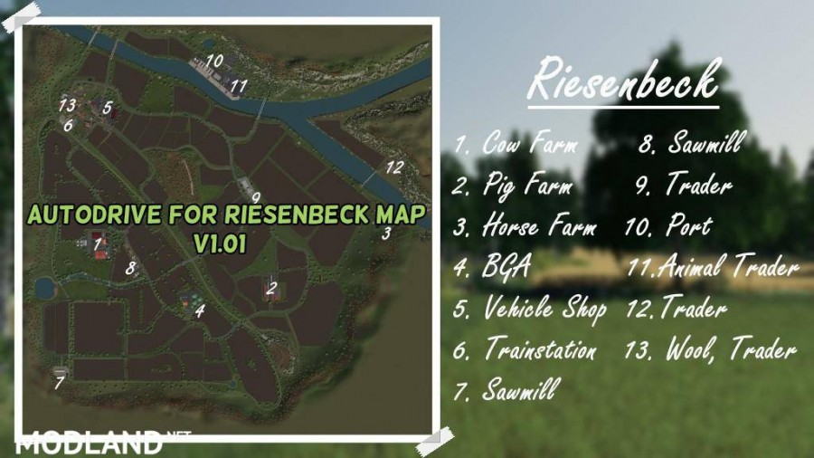 AUTODRIVE FOR RIESENBECK MAP
