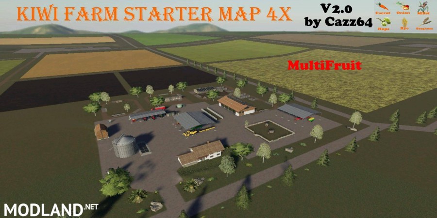 KIWI FARM STARTER MAP 4X MULTI FRUIT