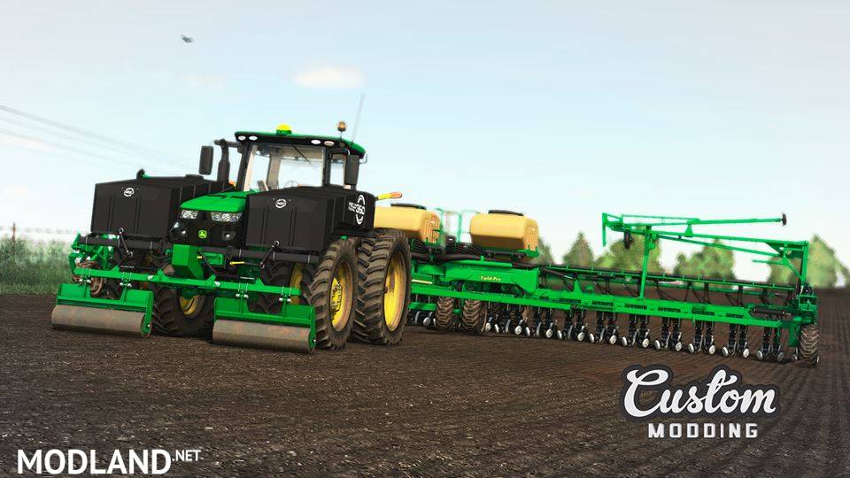 John Deere 8R V2.0 with Lankota Stalk Stompers Rollers and 360 Yield Center Tank 