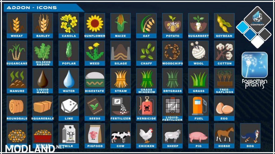 GlobalCompany Addon Icons