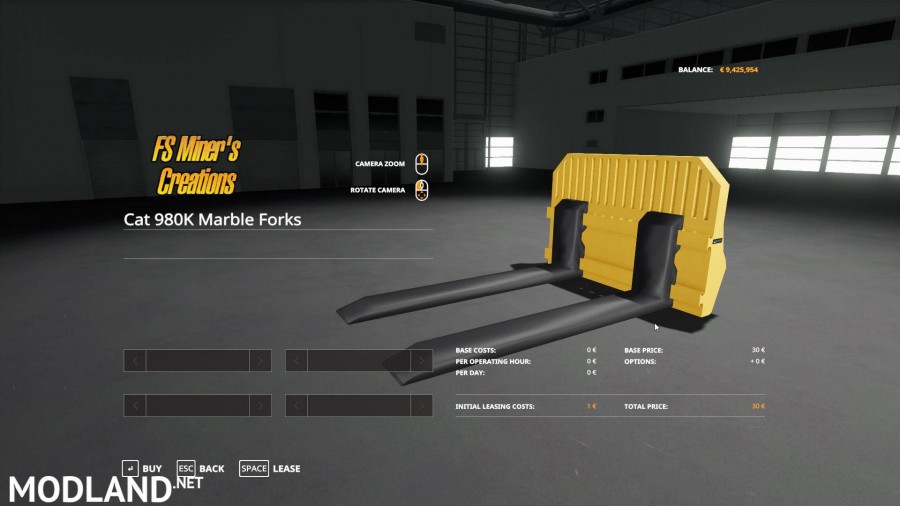 Marble HD Forks For CAt 980K