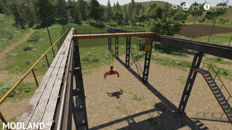 Working Rail Crane