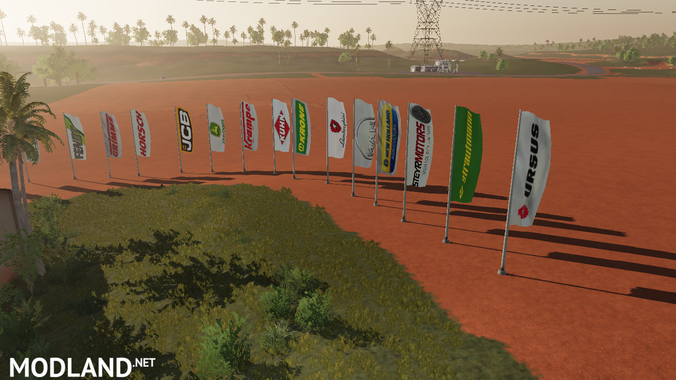 Placeable Multi Brand Flags By Jcb V10 Fs 19 4082