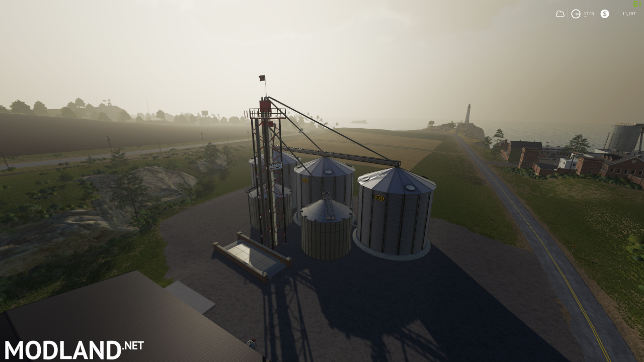 Placeable Animated Large Grain Storag Complex