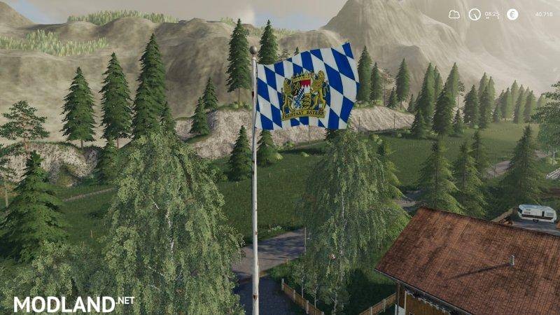 Bayern Flagge platzierbar