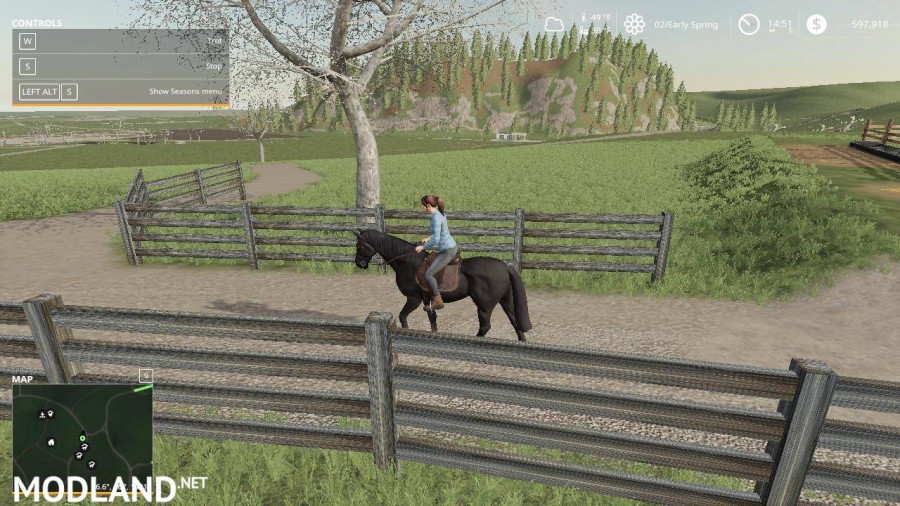 FS19 Black Ranch Fencing