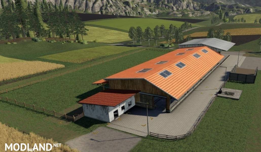 FS19 Placeable cow pasture / dairy farm