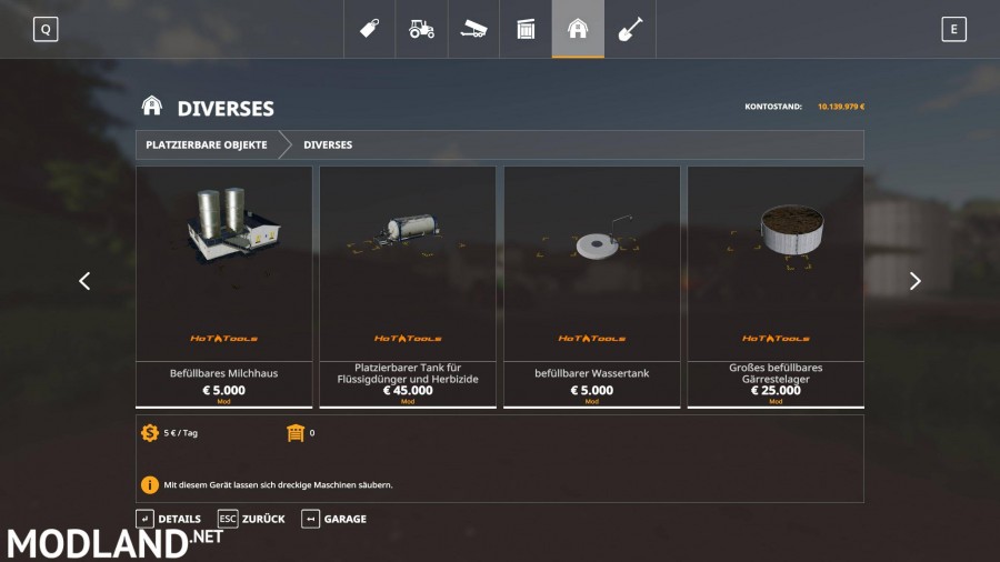 HoT Fillable Tanks