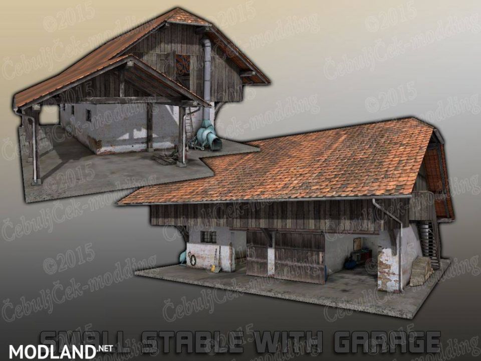 Old EU barn placeable