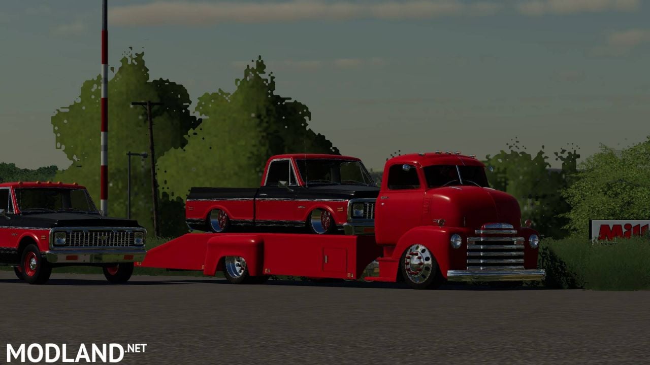 48 Chevy ramp truck and 71 Chevy C10