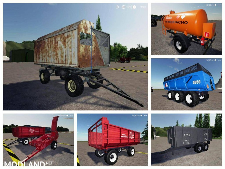 Pack trailers for tractor