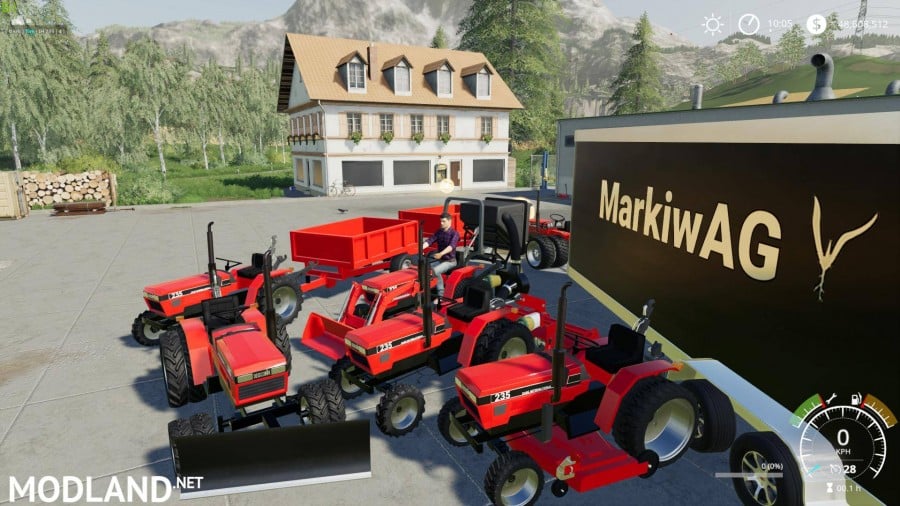 CASE IH 235 lawn Tractor and Car Hauler Mod Pack