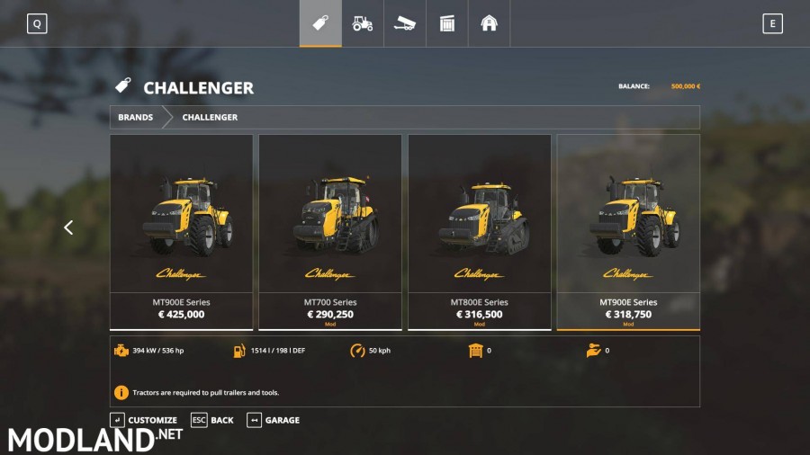 Challenger Tractors