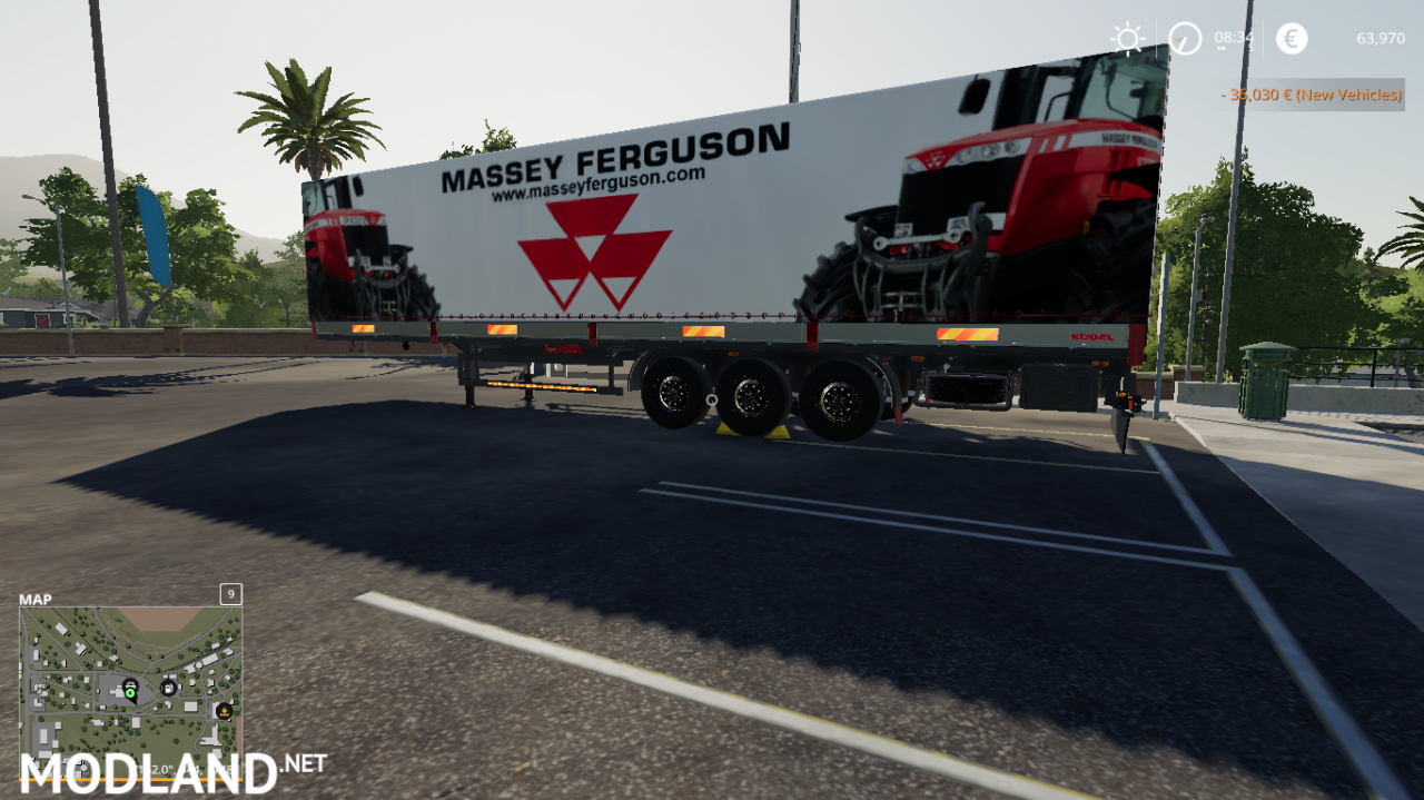 FS 19 MASSEY FERGUSON AUTOLOADER TRAILER