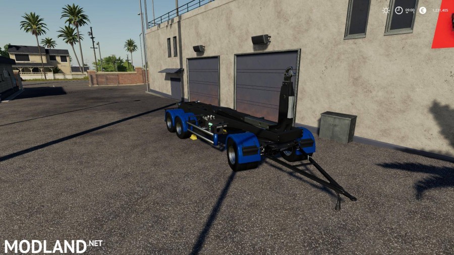 3-axle hooklift Trailer