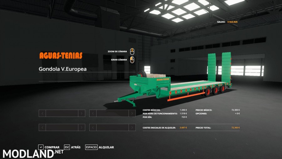 Aguas Tenias Gondola Trailer