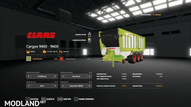Claas Cargos 9600