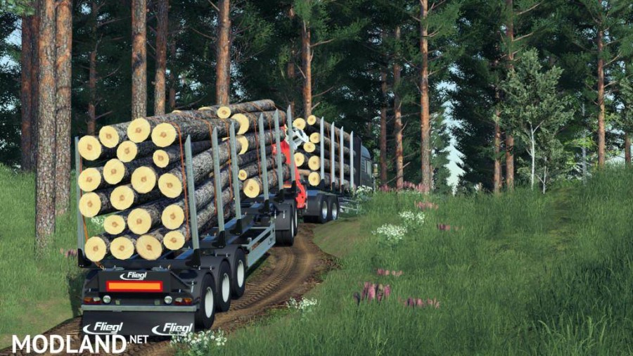 Fliegl Log Trailer