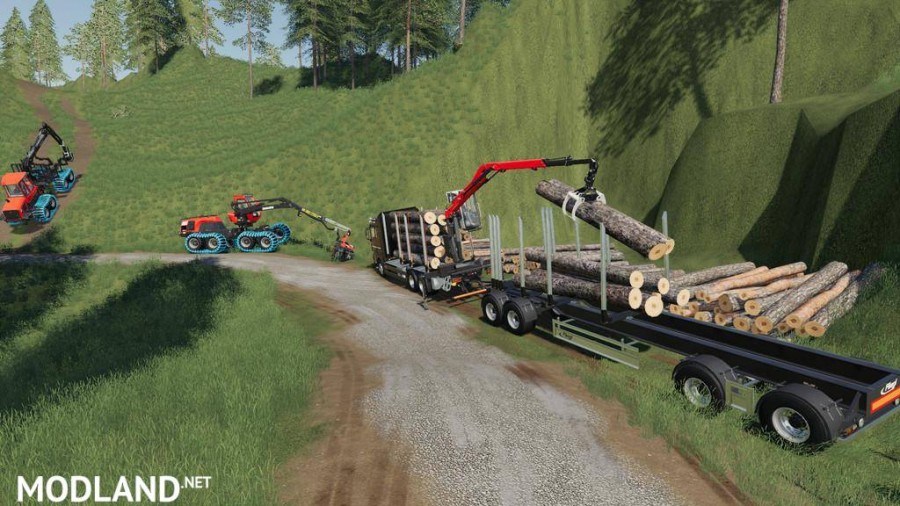 Fliegl Log Trailer