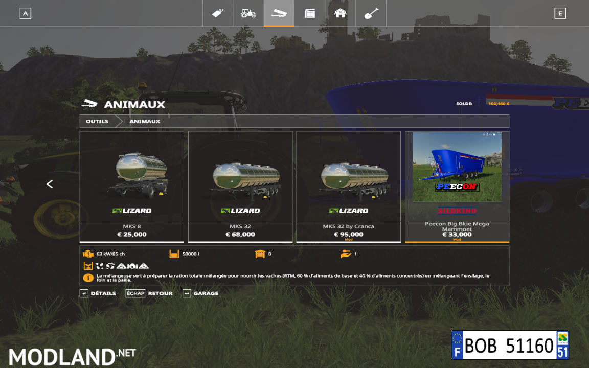 PEECON BIG MIXER WAGON FS19 v 1.0 BY BOB51160