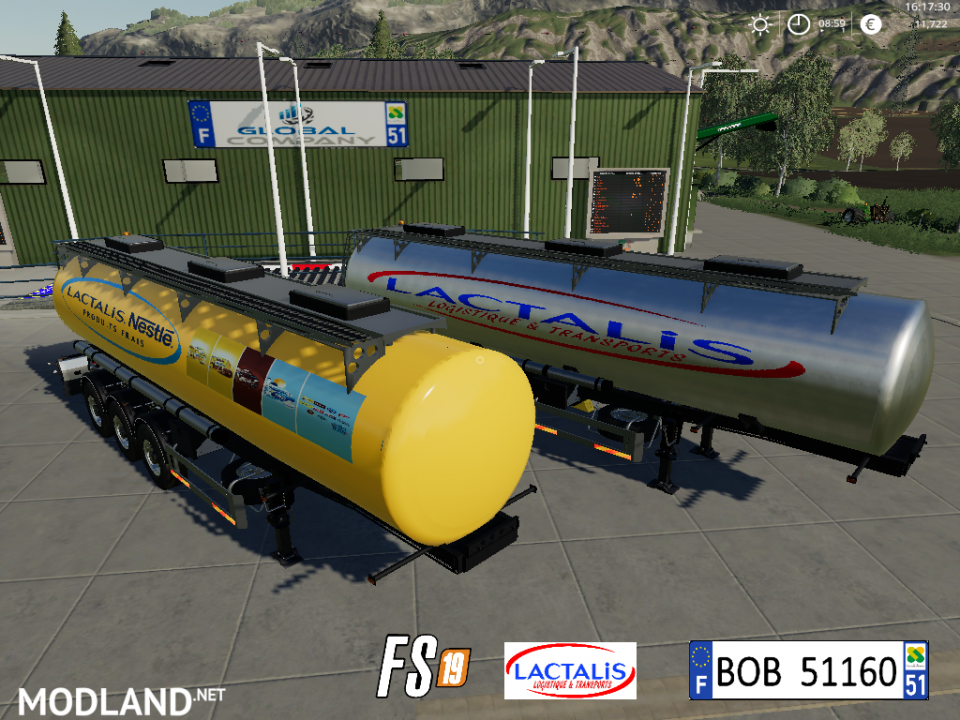 FS19 TRAILER MILK LACTALIS PAR BOB51160